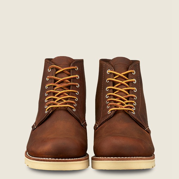 Red Wing Heritage Bot Bayan - 6-Inch Round Toe - Short Rough & Tough Deri - Koyu Kahverengi - 71RGMS